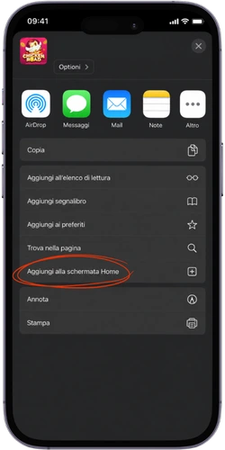 Chicken Road – Aggiungi alla schermata Home iOS.