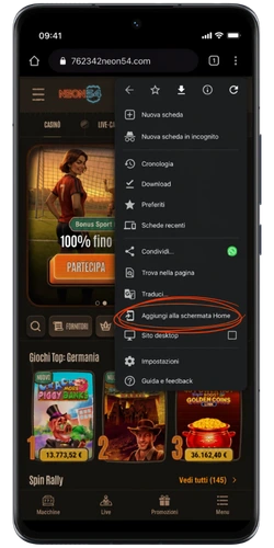 Chicken Road – Aggiungi alla schermata Home Android.
