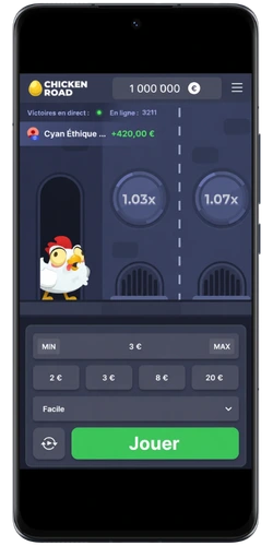 Chicken Road - Commencer à jouer sur mobile.