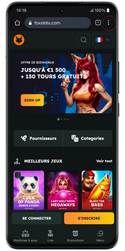 Chicken Road - Visiter le site sur Android.