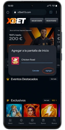 Confirmar instalación de Chicken Road en Android