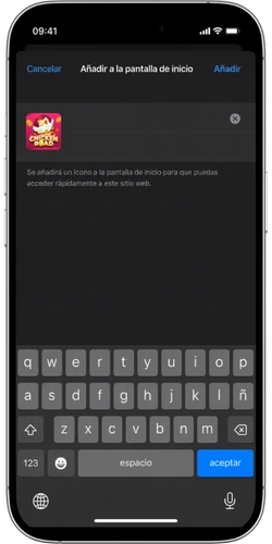 Confirmar instalación de Chicken Road en iPhone
