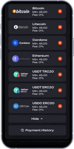 Métodos de depósito en X3Bet: Bitcoin, Litecoin, Cardano, USDT y más