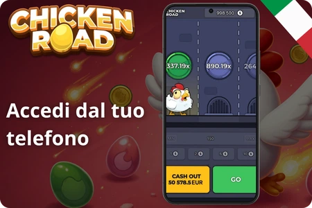 Chicken Road - Accedi dal tuo telefono.